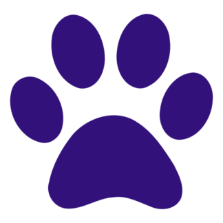 Paw Decal (Purple)